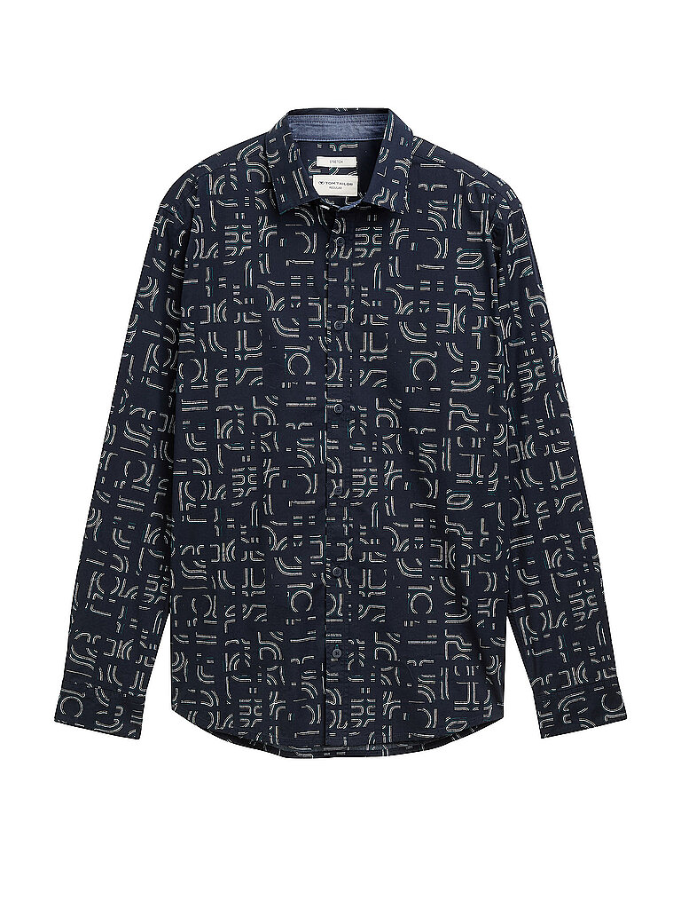 Tom Tailor Shirt Blue Stripy Structure XXL 2